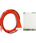 Heavy Duty 10S 36V 35A BMS Protection Board For LiFePO4 Battery Packs with wiring for custom projects.