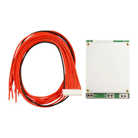 Heavy Duty 10S 36V 35A BMS Protection Board For LiFePO4 Battery Packs with wiring for custom projects.
