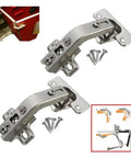 Heavy Duty Rotating Concealed Cabinet Hinges 2 Pack For Corner Kitchen Doors 135 Degree Hinge With Screws Easy Install