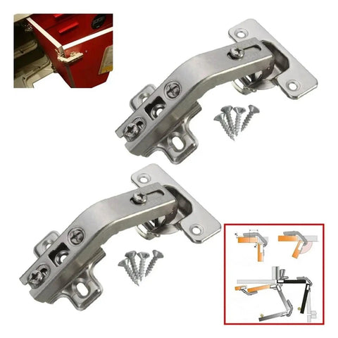 Heavy Duty Rotating Concealed Cabinet Hinges 2 Pack For Corner Kitchen Doors 135 Degree Hinge With Screws Easy Install