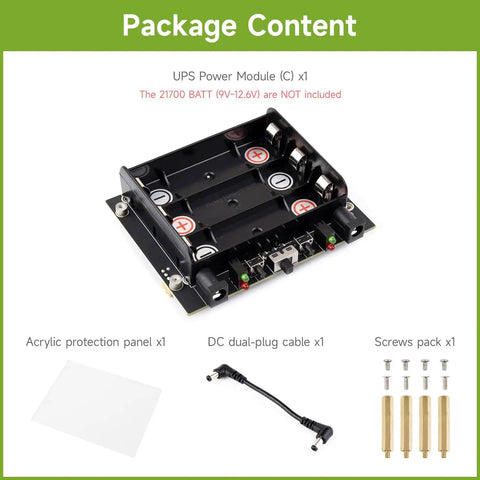 Uninterruptible Power Supply UPS Module For Jetson Orin Lets You Charge And Power Output At The Same Time 21700 Li Battery Ready