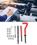 Top Shelf 20 Piece Stainless Steel Thread Repair Kit For Broken Threads Includes Tap Tool And Inserts For M8x1 Fastener Fixing High Strength Wear Resistant Sleeve Restoration Made Right. M8x1 steel thread repair kit with inserts, tap, drill bit, and wrench laid out