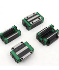 High Precision Linear Guide Rail Kit 4 Pcs HGH15CA HGW15CC Low Friction Block Bearing For CNC Machine Smooth Glide Motion, shown in four blocks