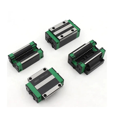 High Precision Linear Guide Rail Kit 4 Pcs HGH15CA HGW15CC Low Friction Block Bearing For CNC Machine Smooth Glide Motion, shown in four blocks