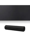 Gamer-Grade Extended Mouse Pad With Stitched Edges And Non-Slip Natural Rubber Base, 27.6 By 11.8 Inches, Big Desk Pad, front view and rolled up.
