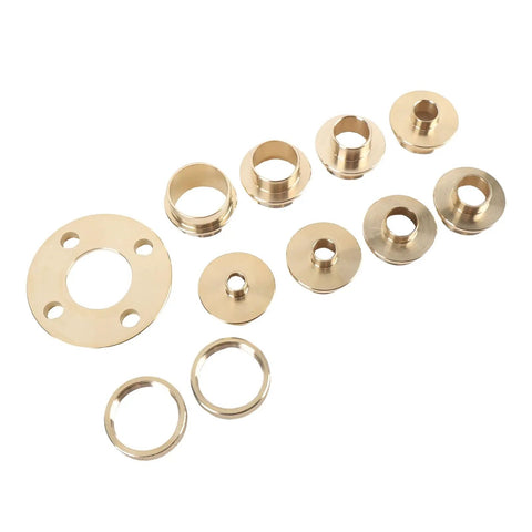 Brass Router Kit for Woodworking Enthusiasts, Premium Brass Construction, Precision Shaping, Quick Install, Durable Machining Set