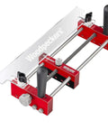 Zero Drama Small Parts Holder For Router Tables with heavy duty aluminum frame and precision stop pins for safe cut alignment.