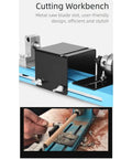 Heavy Duty 150W Mini Lathe Machine Metal Woodworking with cutting workbench for precision tasks and efficient design.