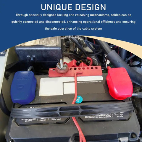 Installed Two Piece Copper Plated Battery Terminal Clamps With Protective Cover And Quick Release Positive Negative Car Battery Connectors Insulated PVC Shell Beefy Heavy Duty Universal Fit For Cars Trucks SUVs