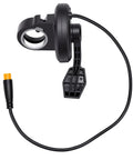 Thumb Throttle Replacement With Hall Effect Sensor For Electric Scooters 3 Pin Connector Direct Replacement Part For Precise Speed Control Smooth Acceleration Fits Most Models No Fuss Install, black plastic body with cable and plug