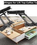 Hydraulic Lift Hinges For Tables 2 Pack 50 Kg Load Capacity Turn Your Coffee Or Study Table Into A Height Adjustable Lift Surface
