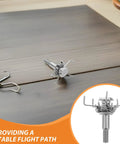 Stainless Steel Archery Arrowheads Set 8 Piece Judo Broadheads for Hunting and Small Game Pro Grade Screw In Tips