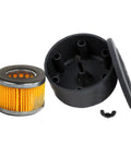 3/4 Inch NPT Air Compressor Intake Filter Housing With Replaceable Filter Element components shown separately