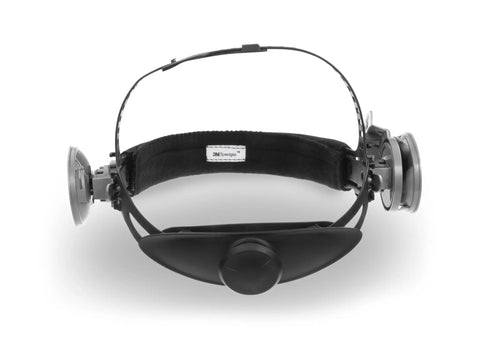 Interior view of G5-03 E Welding Helmet With Grind Mode NC ADF For TIG MMA MIG MAG, compact ergonomic headgear and adjustable strap