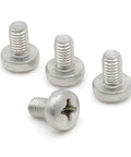 License Plate Screws For Audi VW Mercedes That Really Fit M6-1.0 x 10mm Stainless 18-8 A2 Grade Bolts For Rear Mount Pack Of 4