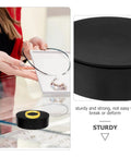 Smooth Silent Motorized Turntable For Jewelry And Tumblers Shows Every Angle On Desktop With 360 Degree Electric Rotating Showcase Stand.