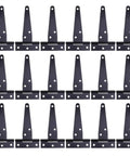Dope 24 Pack Black T Shape Hinges 4 Inch Heavy Duty Iron Gate Hinges With 6 Pre Drilled Holes Multi Purpose Door Hardware