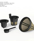 Total Game Changer Multi Brew Coffee Maker 12 Cup Glass Carafe Plus Single Serve Brewer For Pods Or Grounds Brews Over Ice No Fuss Touchscreen Dope Lavender Finish accessories including gold tone filter and measuring scoop