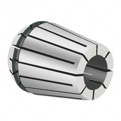 Get Your Hands On This Killer ER32 Precision Collet Set With 1 To 20 Millimeter Sizes Including 3.175, 6.35 And 12.75 showcasing polished steel collet with slits for precise clamping.