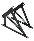 Bench Seat Hinges And Lift Spring Set For Bed Boxes And Chests, Pull Down Storage Lids, Galvanized Steel, 80 Degree Open, Left And Right Adjustable Springs, Easy Install For Storage Benches And Cabinets.