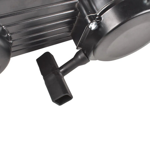 Heavy Duty 180cc GY6 Engine Motor With Build In Reverse And Electric Kick Start For Scooter Bike Restoration High Torque Oil Air Cooled Horizontal Design Short Case Reliability close-up view of the kick start lever.