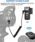 CT-16 Wireless Radio Flash Trigger Kit For Canon Nikon Pentax DSLRs, 433MHz Transmitter And Receiver with convert adapter