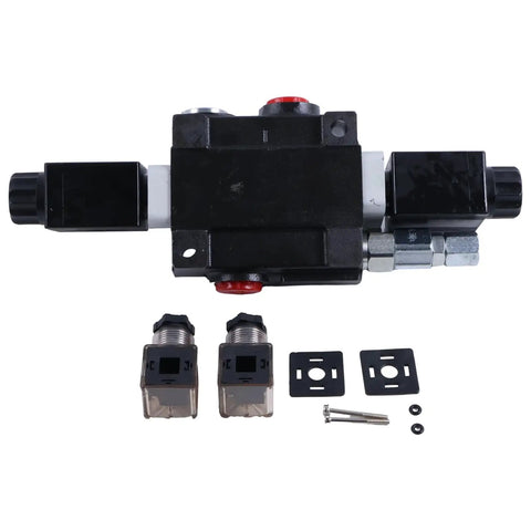 1 Spool 12V DC Hydraulic Control Valve Double Acting HCV S1x13 For 13 GPM 3600 PSI Systems with Rocker Control Switch