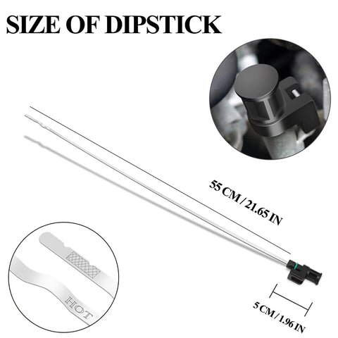 CVT Transmission Oil Level Dipstick Indicator Gauge For Nissan Altima 2007-2020, Rogue 2013-2022 size details.