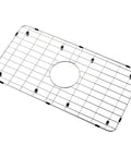 Stainless Steel Kitchen Sink Grid And Protector For Center Drain Bottom Rack 24 1/8 By 12 5/8 Inches, rectangular grid