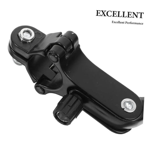 Premium Heavy Duty Alloy C Shape Brake Set Forged From Durable Steel Compatible With Road Or Mountain Bikes Black Finish close-up view.