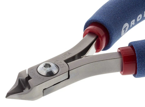 Cutters With Taper Head Relieved Flush Edges And Standard Handle Made In Usa From High Grade Alloy Steel Hardened To HRC 63 With Bearing Ring Lap Joint Design For Precision 16 Gauge And Finer Sheet Metal Work