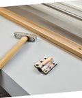 Easy Install PE Pipe Repair Clamp Leak Sealer for Quick Plumbing Fixes with wooden hammer on workbench