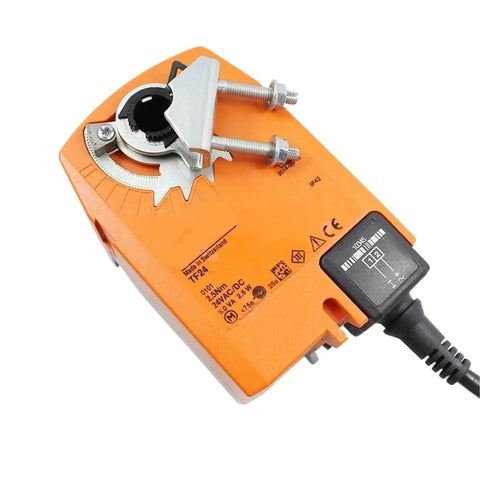 Rock Solid Tf24 S Hvac Ventilation Damper Actuator shows heavy duty build with mechanical fail safe function and smooth motorized operation.
