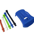 Stable Base Golf Tees for Home Practice and Training All Weather Indoor Outdoor Use Interchangeable Tee Heights in blue base