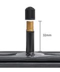 Close-up of Schrader Valve AV32mm on Two Pack 16x4.0 Heavy Duty E Bike Inner Tubes For Fat Tire 16x4 Electric Bikes And Bicycles