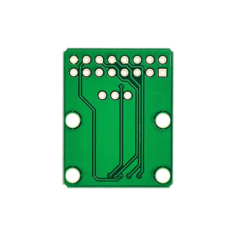 AS5047P Encoder Module Development Board For SimpleFOC Projects, Delivers Precise Position Feedback With SPI Interface, Plug And Play Design, green PCB rear view, 28.1x22.3mm