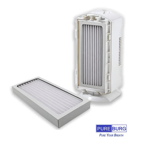 Replacement True HEPA Filter For Hamilton Beach TrueAir Compact Pet Air Purifiers 04383 04384 04385 04386 H13 2-Pack shown