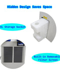 Built Tough Industrial Portable Air Conditioner Crushes That Summer Heat In Warehouses And Workshops 110V 18700BTU with 14L storage bucket and removable filter.