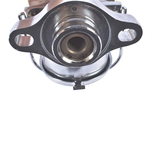 Close-up of 7 Inch Chrome Brake Booster And Master Cylinder Replacement Kit With Disc Drum Valve For Chevy Bel Air 1955 1956 1957