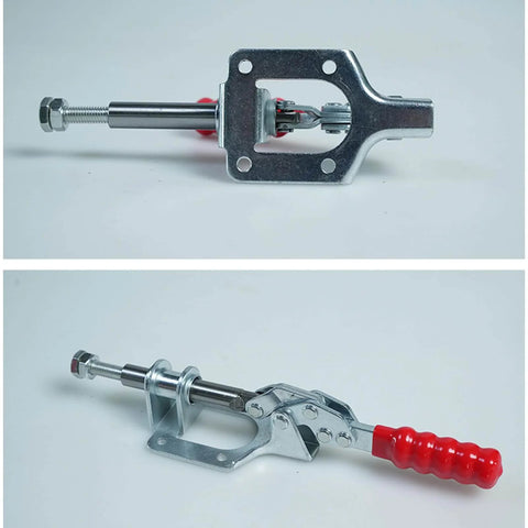Toggle Clamp With Quick Release For Woodworking Jigs And Fixtures, 330.69 Lbs Holding Capacity, Push Pull Action, Heavy Duty Model GH 302 FM