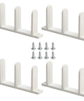 Four Pack Closet Door Floor Guides For Universal Sliding Doors, Bottom Mounted Floor Guides Fit One And Three Eighths Inch Doors