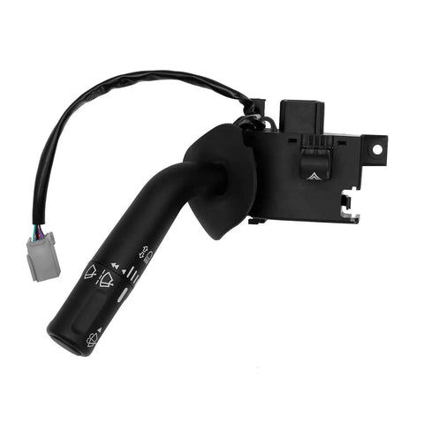 Slick Premium Crafted Turn Signal Wiper Dimmer Combo Switch Direct Fit For 2005 To 2008 Ford F150 And Lincoln Mark Lt multi function lever close-up with wiring.