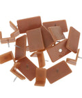 Noiseless Drawer Stoppers And Glide Pads 20 Pack For Dressers And Furniture Plastic And Iron Drawer Sliders with nail detail