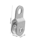 12 Pack Bearing Rope Pulley Block Kit For 6mm Rope And Cable, Aluminum Coated Zinc Lightweight Guide Roller With Swivel Bearing, A Must Have Gear For Outdoor Adventures And Home Organization, 6.6cm pulley
