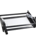 One Piece Folding Lift Hinge With Air Spring Mechanism, heavy duty cold rolled steel, dimensions shown for desk upgrades.