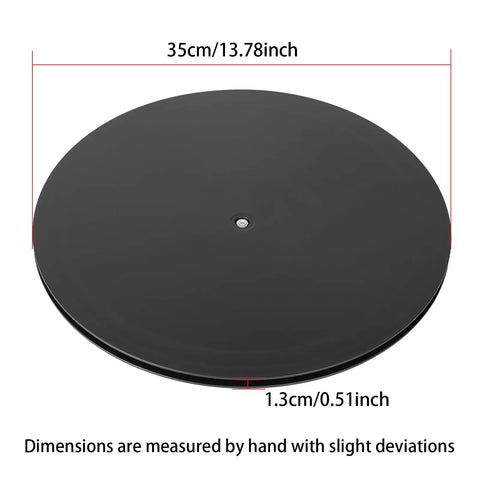 Heavy Duty 14 Inch Rotating Swivel Stand With 360 Degree Lazy Susan Base And Zero Drag Steel Ball Bearings For TV Monitors Potted Plants Craft Displays Built Like A Tank That Rolls Smooth For Any Setup
