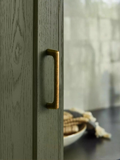 Vintage Brass Drawer Pulls 4 Pack Premium Hand Finished Antique Style Cabinet Handles Old School Retro Hardware For Kitchen Cabinets