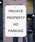 Kickass Heavy Gauge Aluminum Signs 4 Pack 18 By 12 Inches Sublimation Ready Metal Sheets For Dtf Printing Custom Crafting rustproof private property no parking sign.