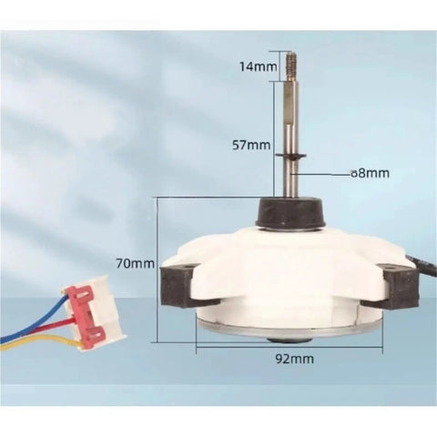 310 35 8A Brushless DC Motor with dimensions for inverter outdoor AC unit replacement fan and condenser parts