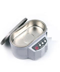 Digital Ultrasonic Jewelry Cleaner Bath For Watches Rings Glasses And Circuit Boards Vibration Cleaning Machine Eco Friendly Soak Tech, stainless steel basin with lid.